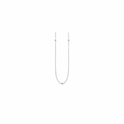 Collier sautoir en argent, longueur de 11cm