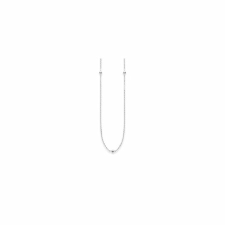 Collier sautoir en argent, longueur de 11cm