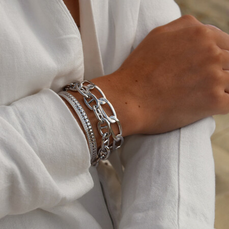 Le bracelet argent Ana