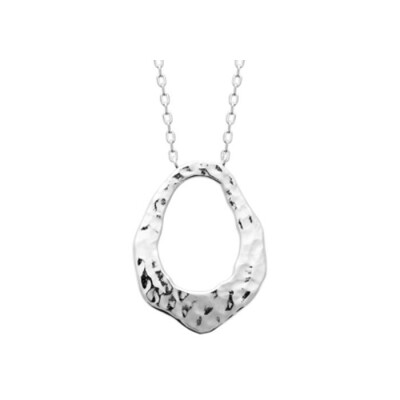 Collier en argent rhodié