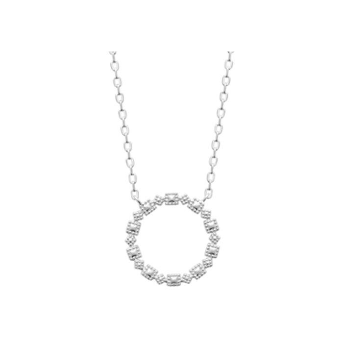 Collier en argent rhodié