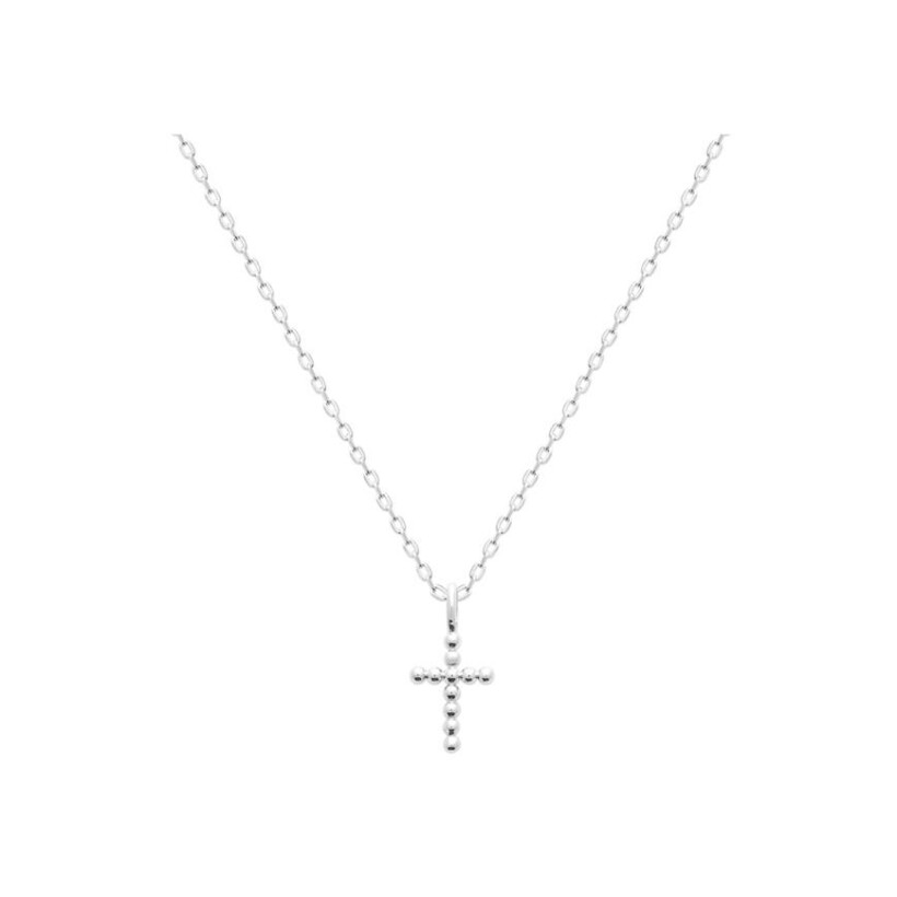 Collier en argent rhodié