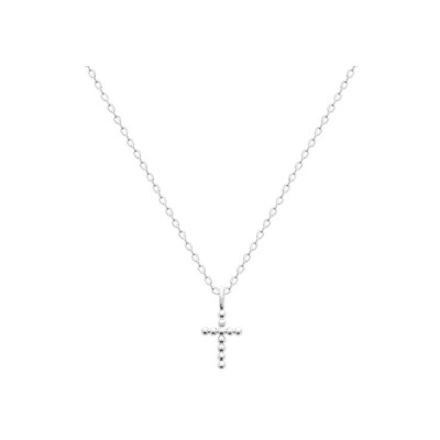 Collier en argent rhodié