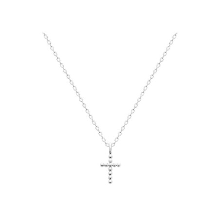 Collier en argent rhodié