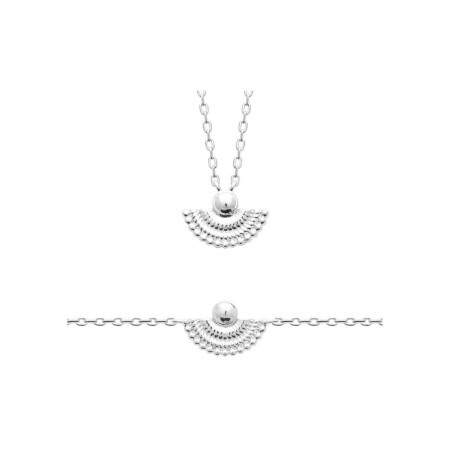 Collier en argent, 45 cm