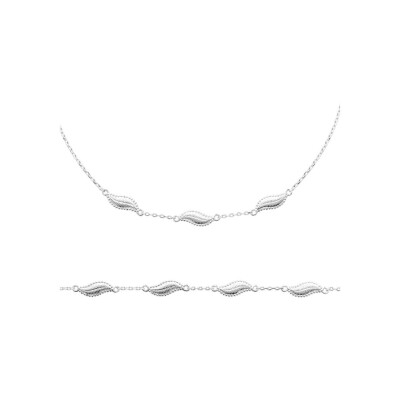 Collier en argent, 45 cm