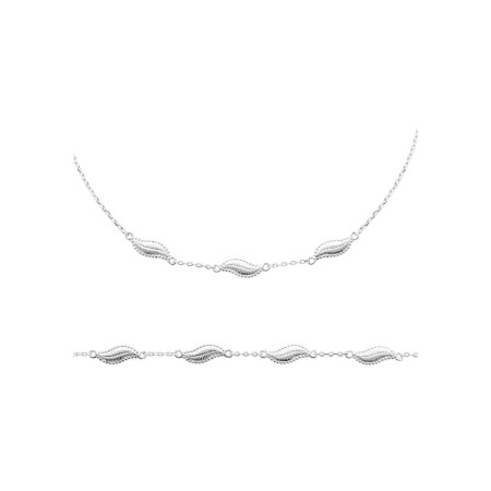 Collier en argent, 45 cm