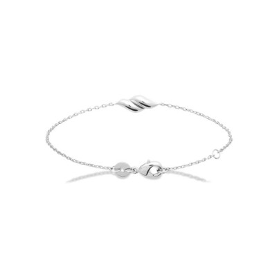 Bracelet en argent rhodié