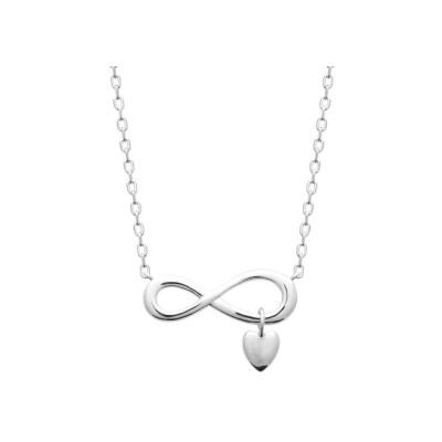 Collier en argent rhodié