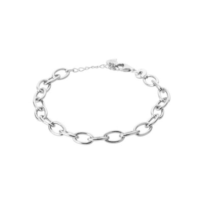 Bracelet en argent rhodié