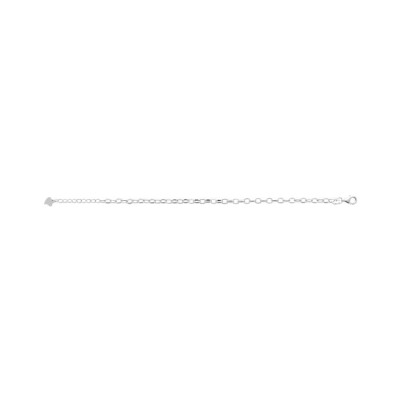Bracelet en argent rhodié