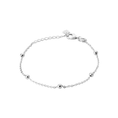 Bracelet en argent rhodié