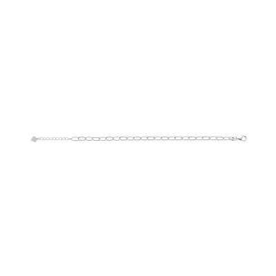Bracelet en argent rhodié