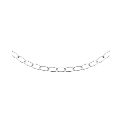 Collier en argent rhodié