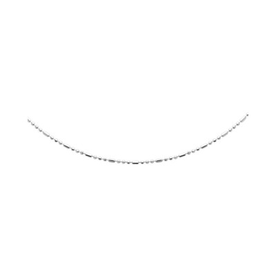 Collier en argent rhodié