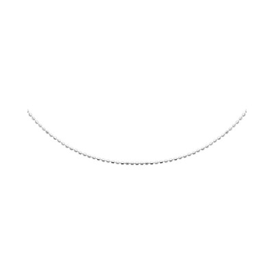 Collier en argent rhodié