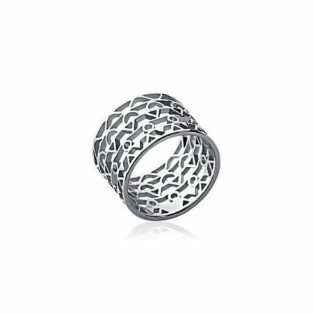 Bague en argent rhodié