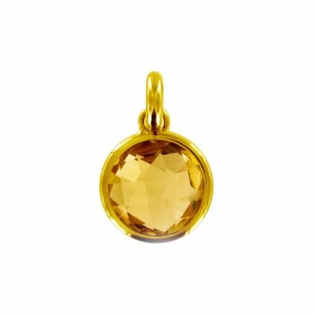 Pendentif Kirkos en or jaune et citrine