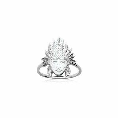 Bague en argent rhodié