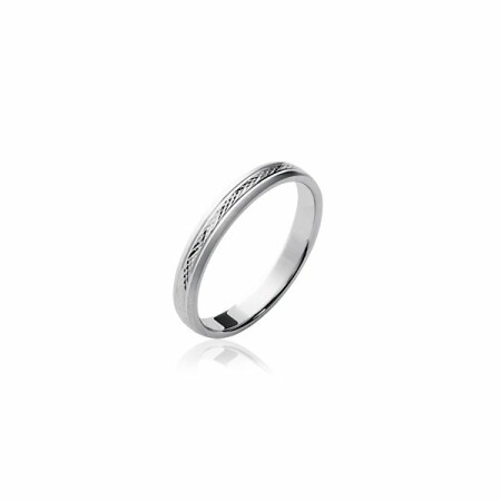 Bague en argent rhodié