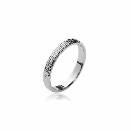 Bague en argent rhodié