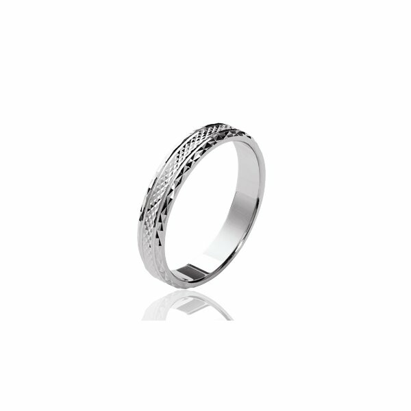 Bague en argent rhodié