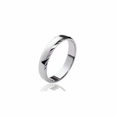 Bague en argent rhodié