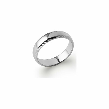 Bague en argent rhodié