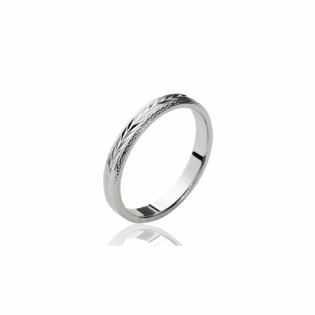 Bague en argent rhodié