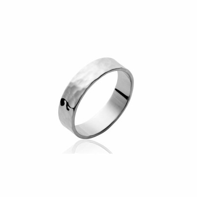 Bague en argent rhodié