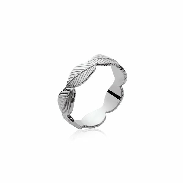 Bague en argent rhodié