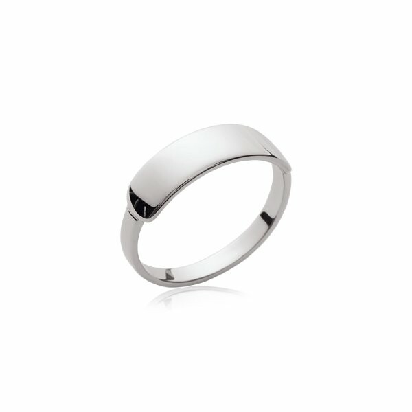 Bague en argent rhodié