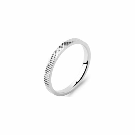 Bague en argent rhodié