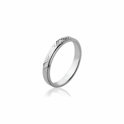 Bague en argent rhodié