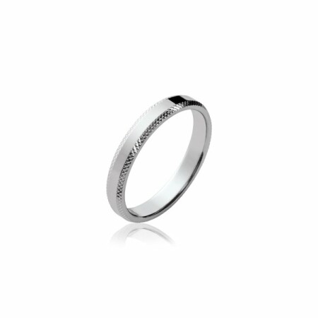 Bague en argent rhodié