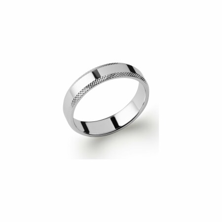 Bague en argent rhodié