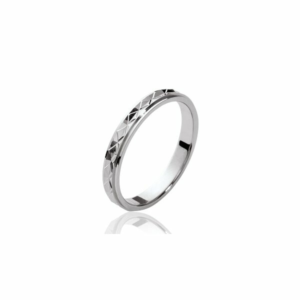 Bague en argent rhodié