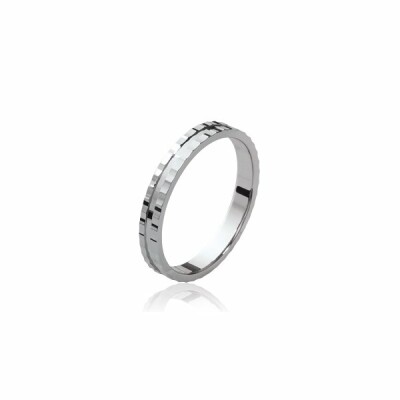 Bague en argent rhodié