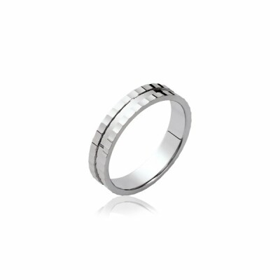 Bague en argent rhodié