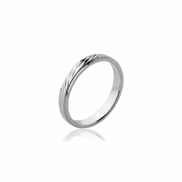 Bague en argent rhodié