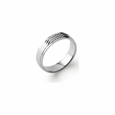 Bague en argent rhodié