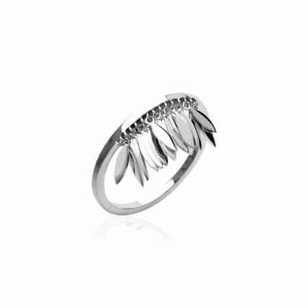 Bague en argent rhodié