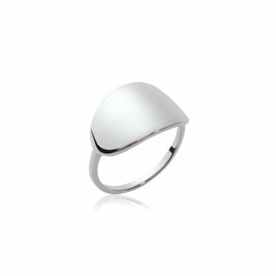 Bague en argent rhodié