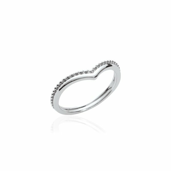 Bague en argent rhodié