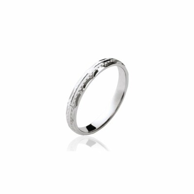 Bague en argent rhodié