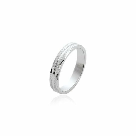 Bague en argent rhodié