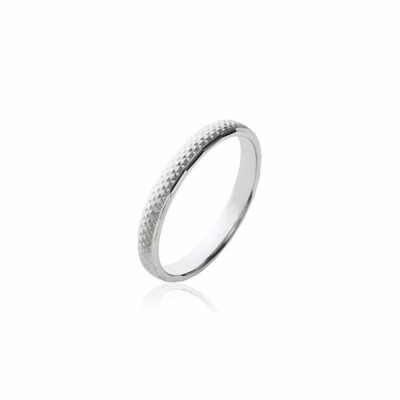 Bague en argent rhodié