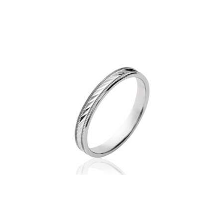 Bague en argent rhodié