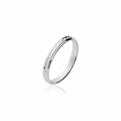 Bague en argent rhodié