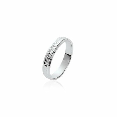 Bague en argent rhodié